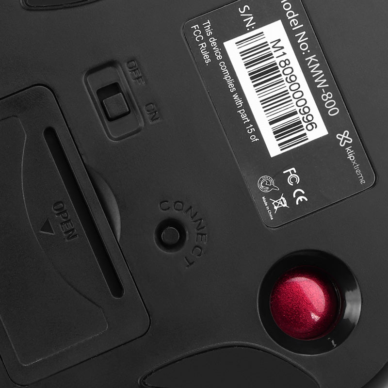 Mouse Inalámbrico Trackball Klipxtreme Kmw-800 Negro – imagen 5