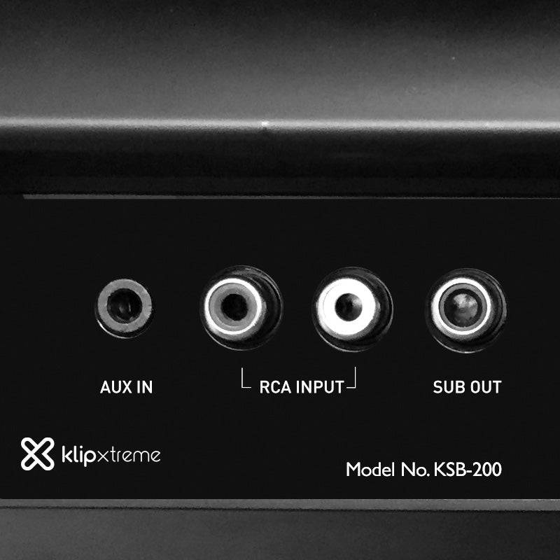 Soundbar Bluetooth Rca+3,5mm Usb+sd 40w Klip Xtreme Ksb-200 Negro – imagen 3