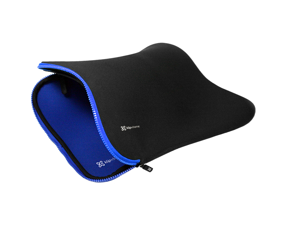 Funda Tablet Hasta 15,6″ Neopreno Klip Xtreme Reversible Negro Azul – imagen 3