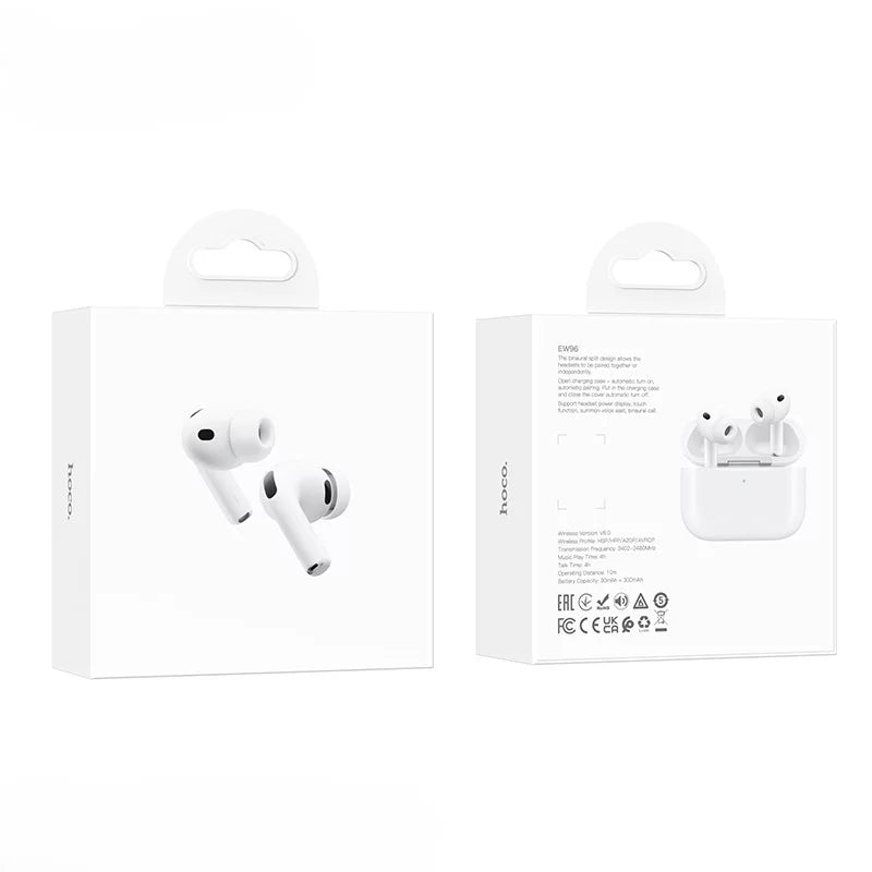 Audífonos Bluetooth In Ear Hoco Ew96 Tws 4 Horas Blanco – imagen 3