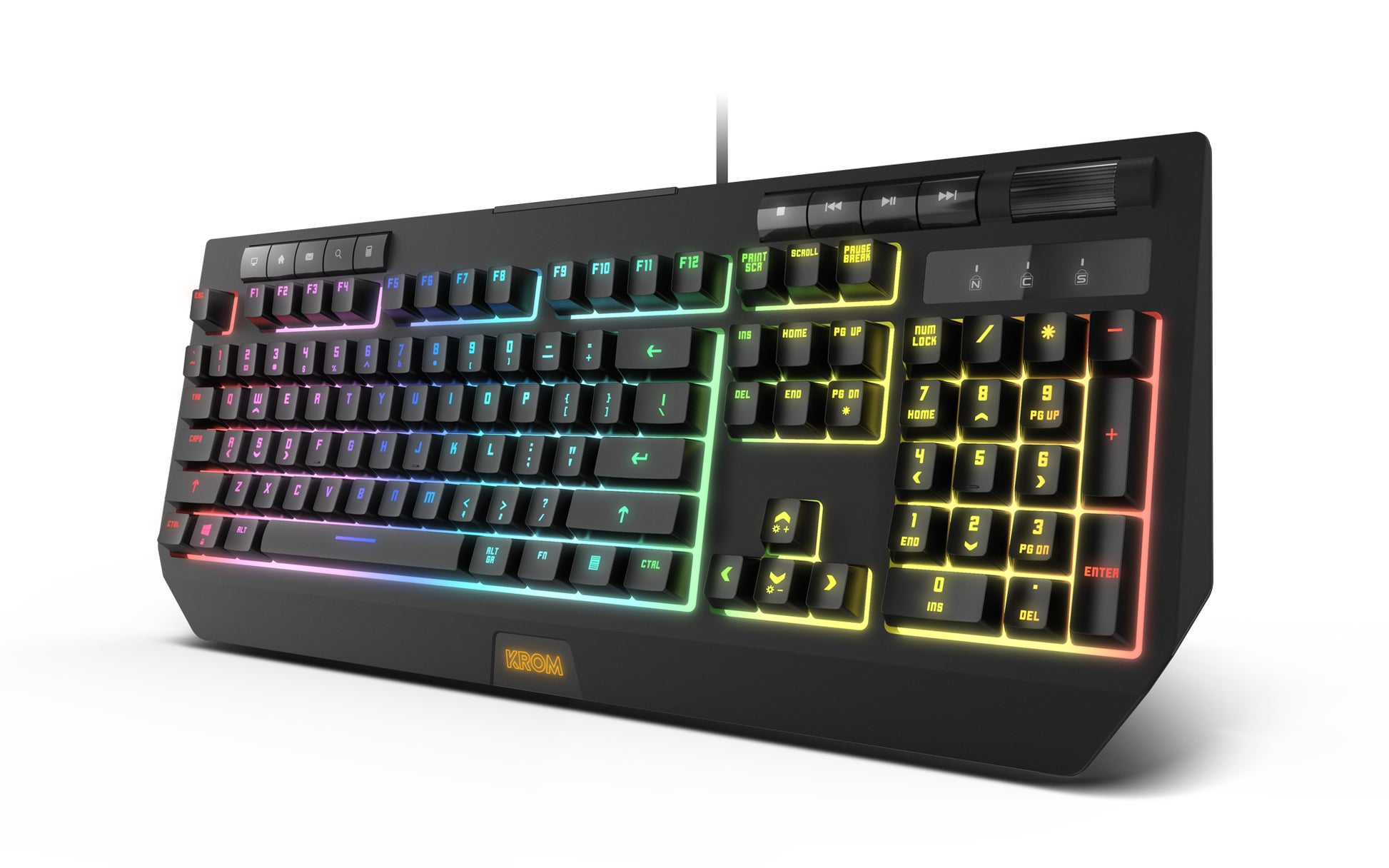 Teclado Gamer Krom Kuma Rgb Negro – imagen 5