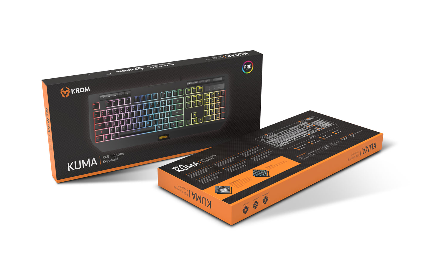 Teclado Gamer Krom Kuma Rgb Negro – imagen 3