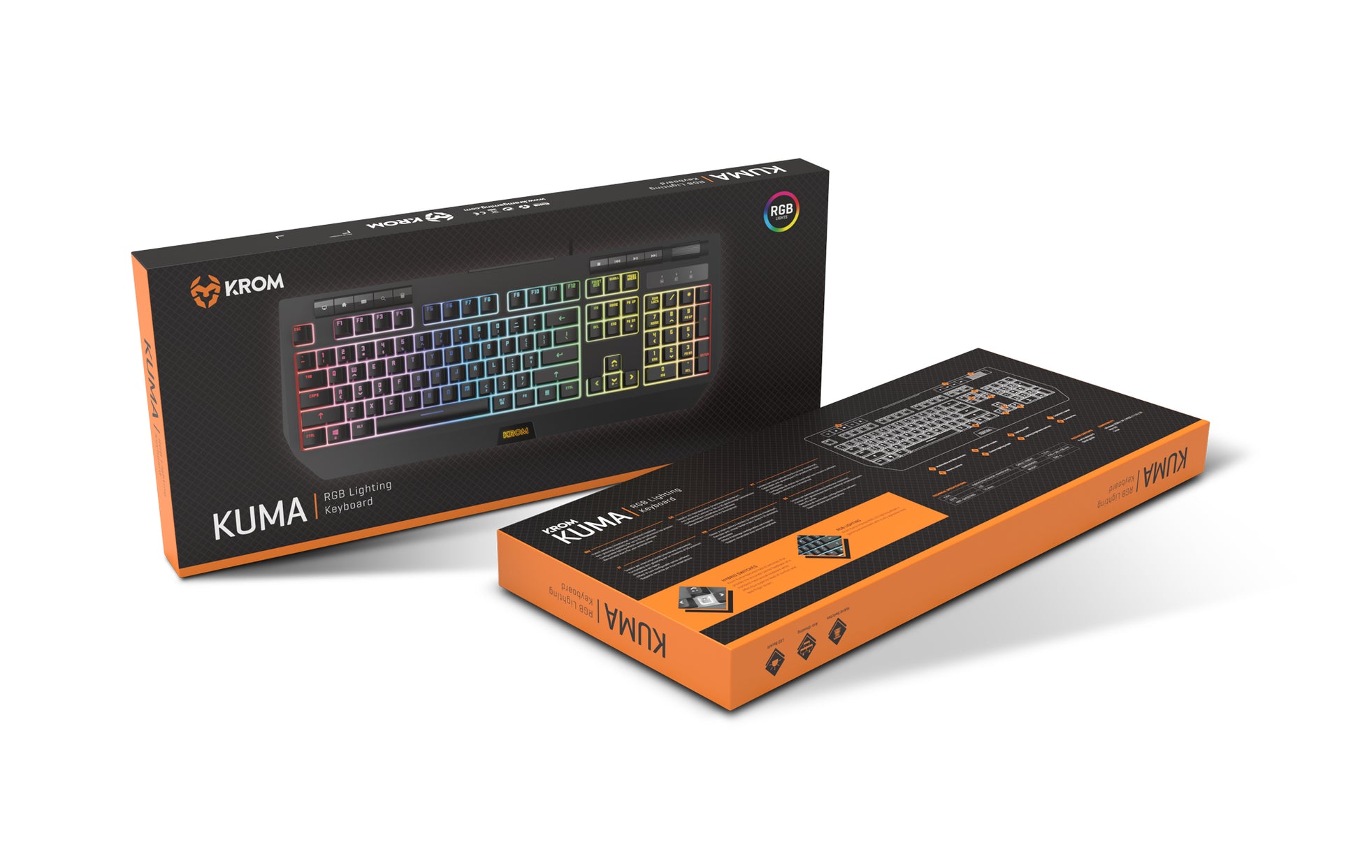 Teclado Gamer Krom Kuma Rgb Negro – imagen 3