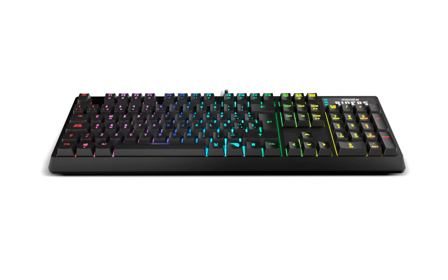 Teclado Gamer Mecanico Krom Movistar Riders Rgb Negro – imagen 2