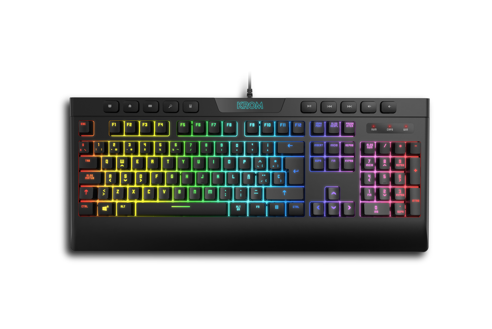 Kit Gamer 2 en 1 Krom Kalyos Rgb Teclado + Mouse Negro – imagen 3