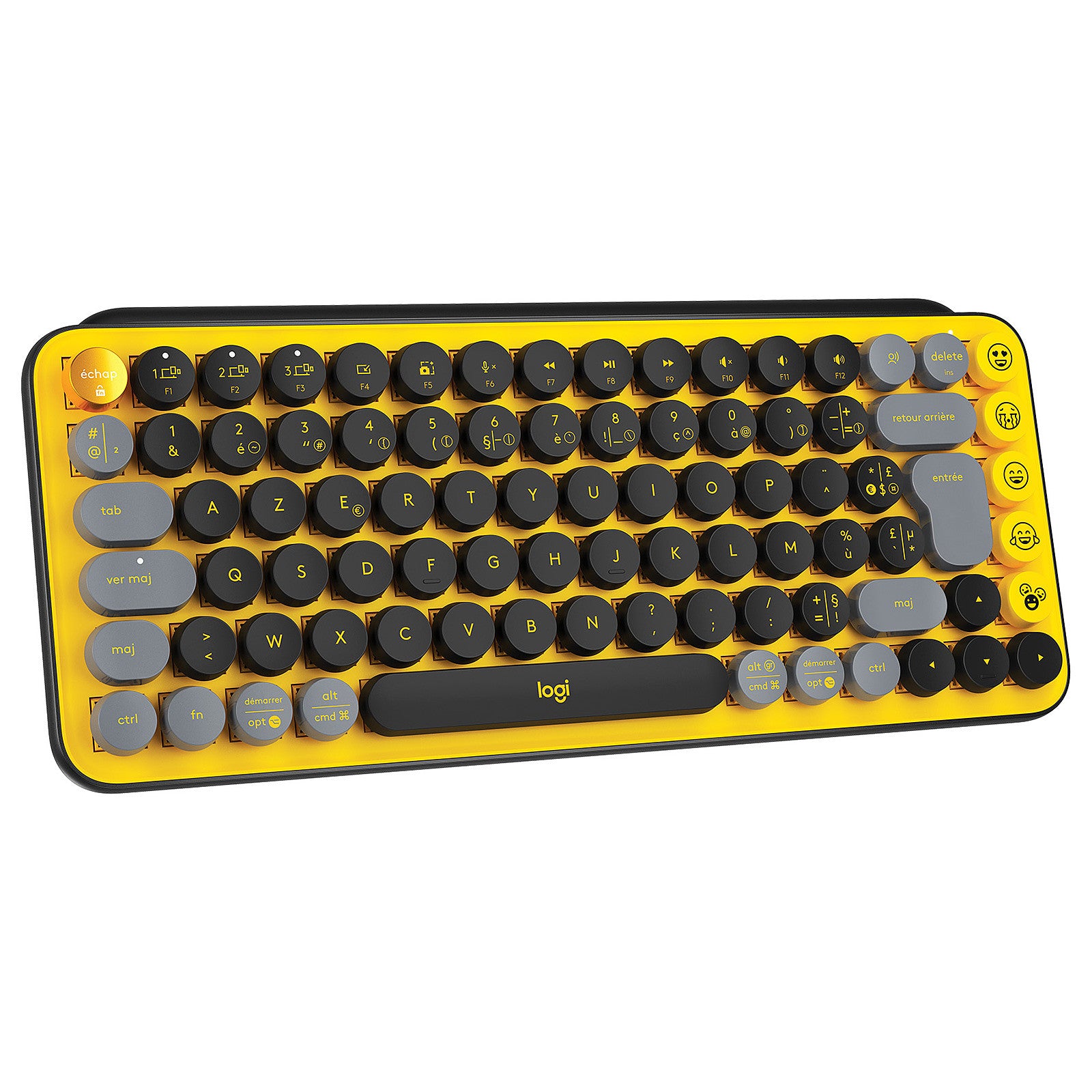 Teclado Mecanico Bluetooth Logitech Pop Keys Mini Amarillo – imagen 2