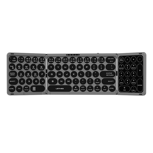 Teclado Mini Plegable Recargable Lenyes Wk110 Gris