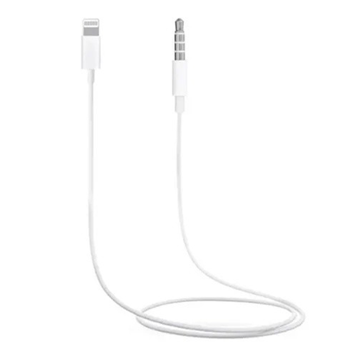 Cable Auxiliar Lightning a 3.5mm Evotec Blanco