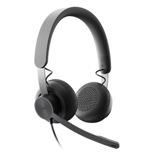 Audifono Logitech MS Zone Wired USB-C USB-A Pc Negro