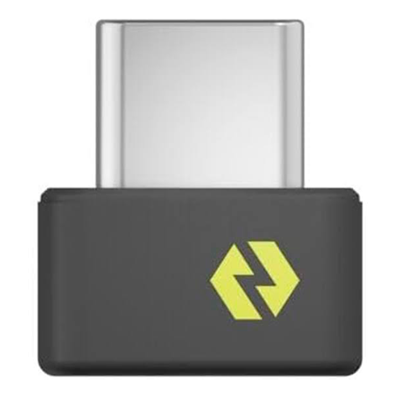 Receptor Logi Bolt USB-C conectado a un notebook
