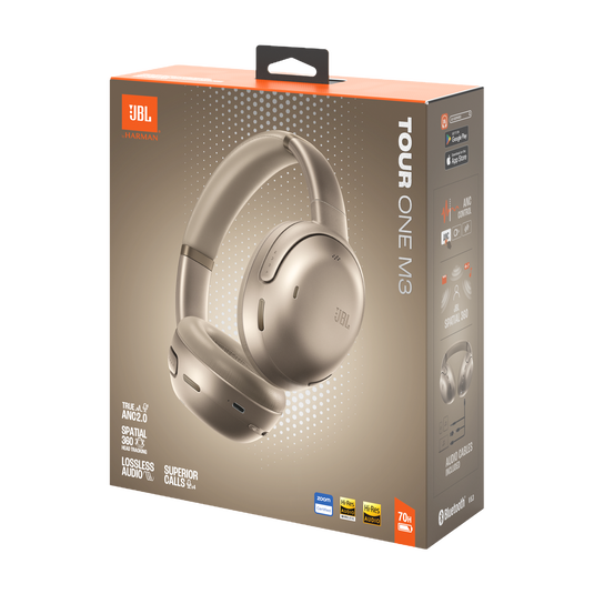 Audífonos Bluetooth Headset Jbl Tour One M3 Hi-res 70h Dorado – imagen 4