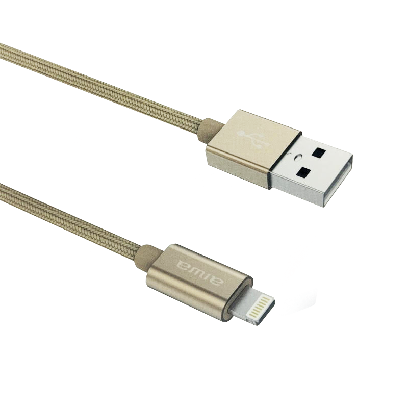 Cable Lightning a Usb 1,5 Metros Aiwa Ipad Iphone Dorado – imagen 3