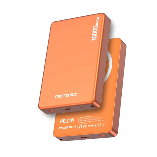 Powerbank Carga Rapida Para Magsafe Motomo Mo-pb42 10000 Mah Naranjo