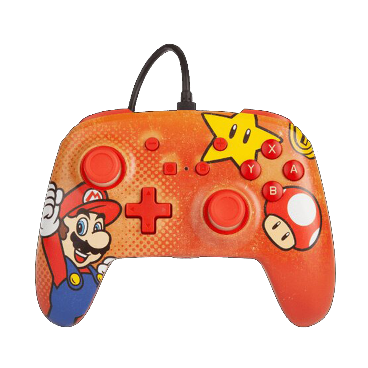 Control Alambrico Wired Powera Nintendo Switch Mario Vintage