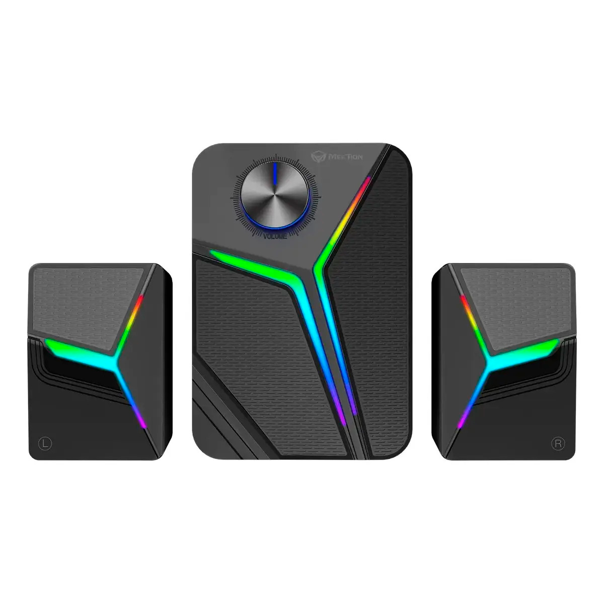 Parlante Escritorio Meetion MT-SP2111 2.1 Rgb Negro