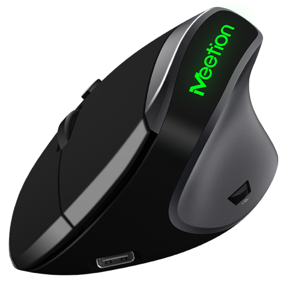 Mouse Ergonomico Vertical Inalámbrico Meetion R390 Negro