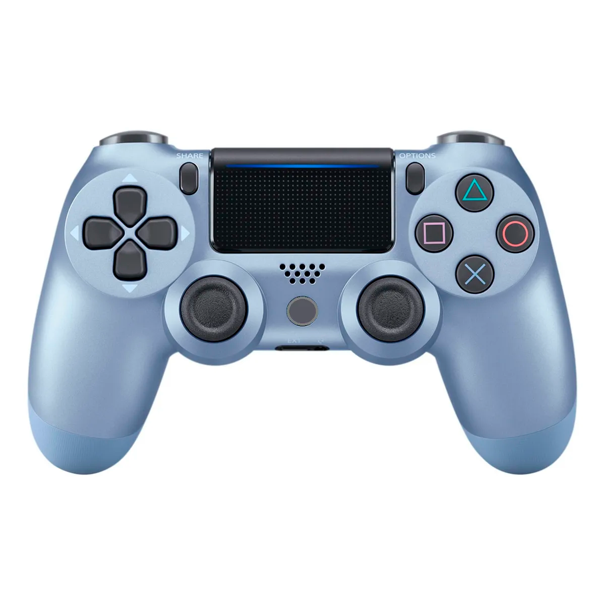 Control Joystick Dualshock PS4 Inalambrico Celeste Metalico