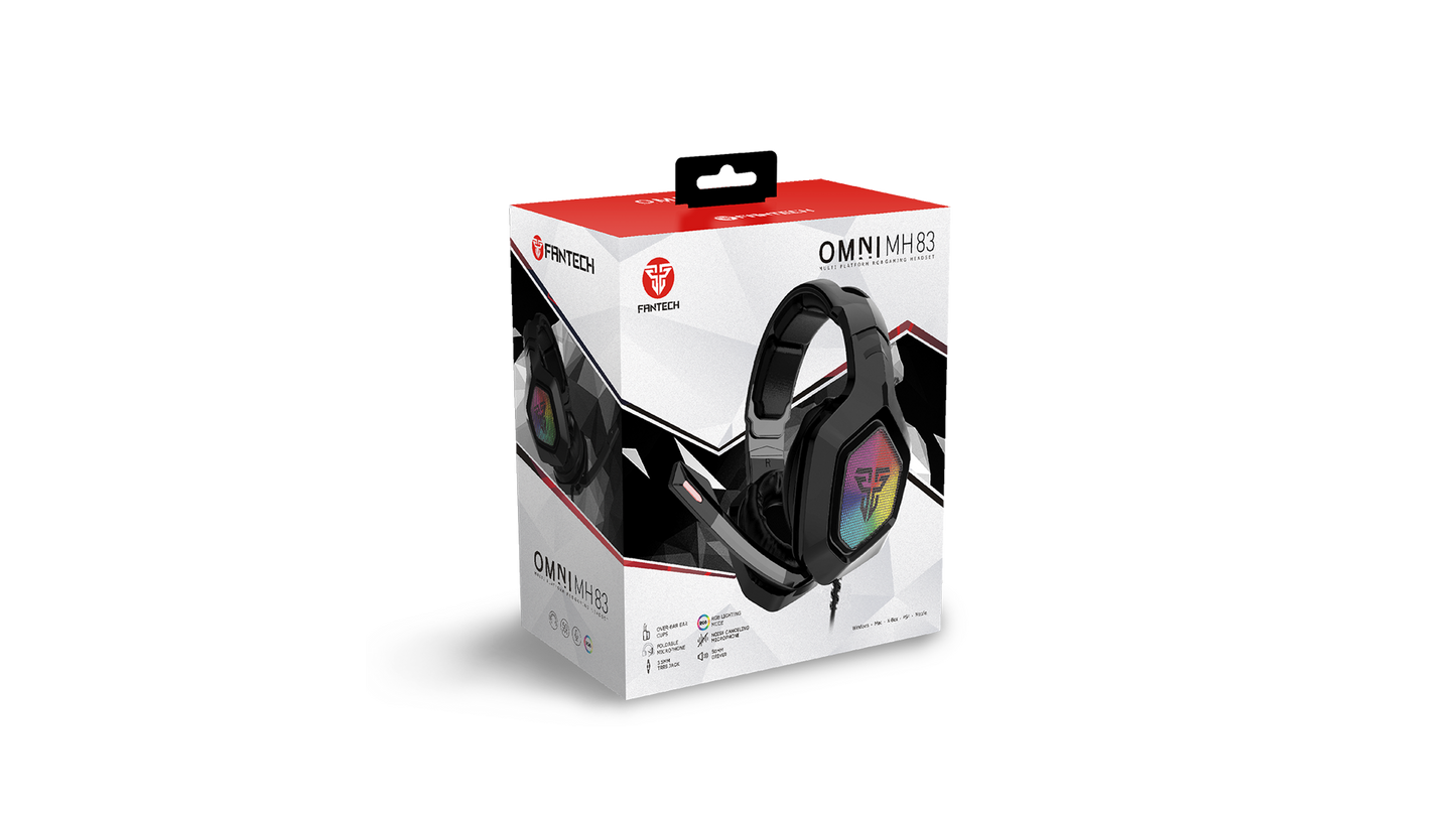 Audifono Gamer Fantech Mh83 Omni Rgb Pc Xbox Ps4 Switch Negro – imagen 2