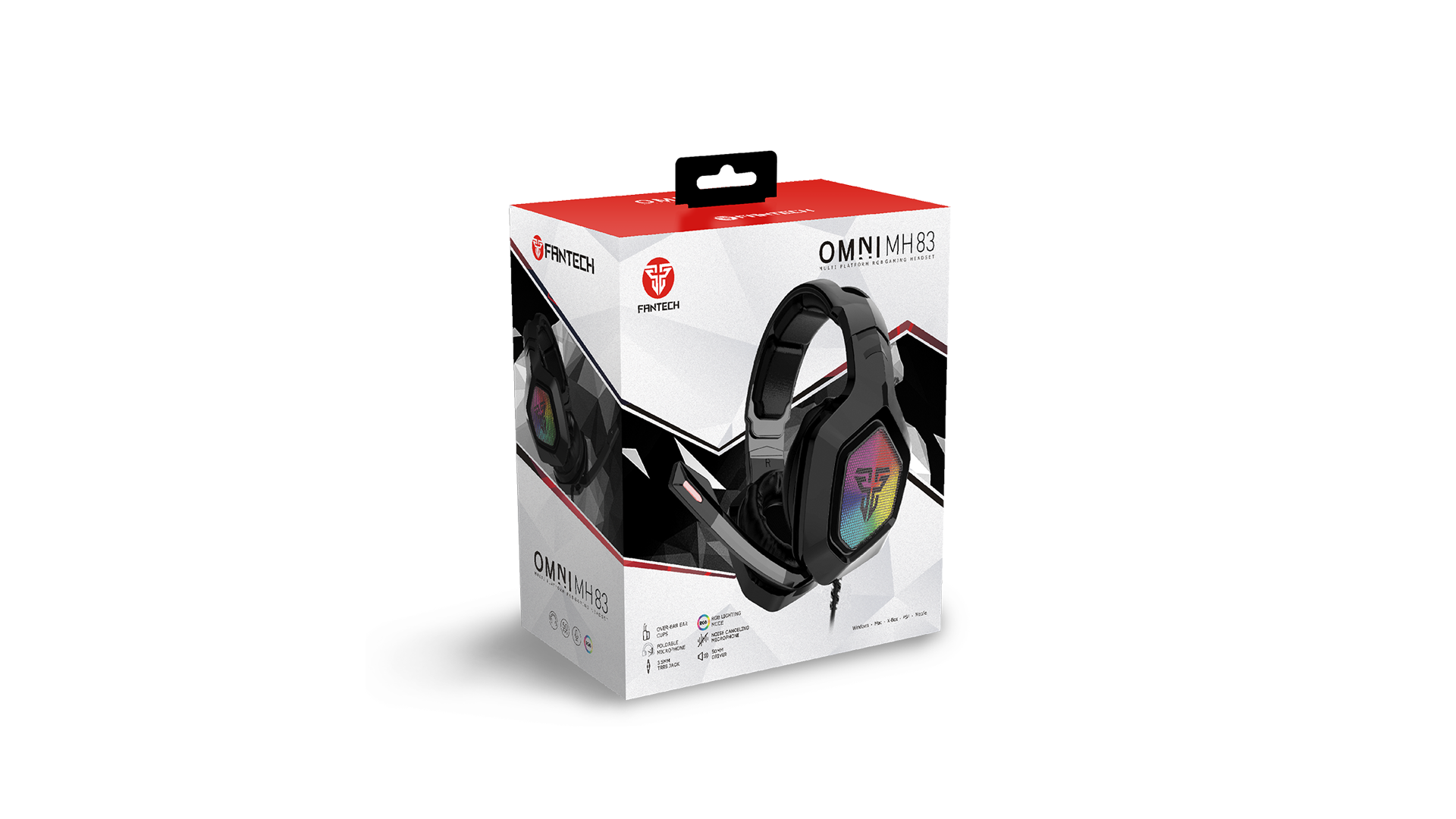 Audifono Gamer Fantech Mh83 Omni Rgb Pc Xbox Ps4 Switch Negro – imagen 2