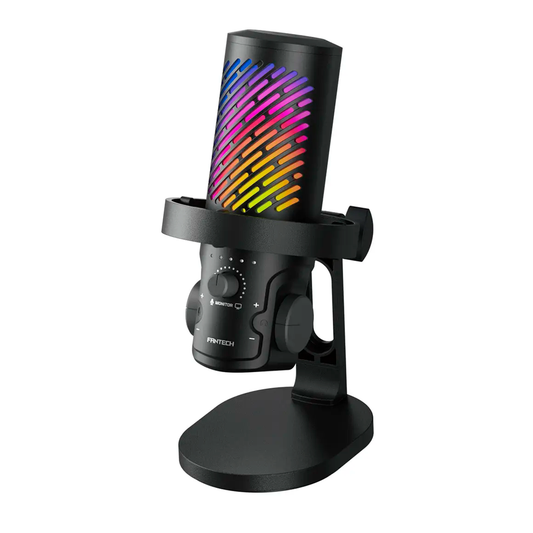 Micrófono Gamer Streaming Fantech Leviosa Aura Mcx04 Negro