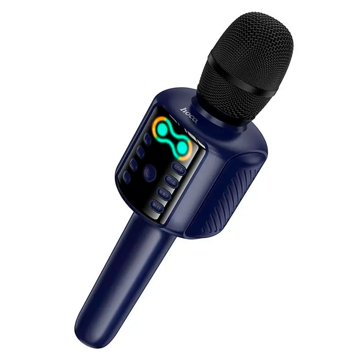 Micrófono Karaoke Bluetooth Hoco L24 Rgb Usb Tf Aux Azul