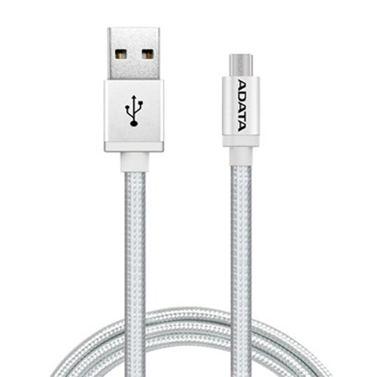 Cable Micro Usb Textil Adata Reversible 2.4a Gris