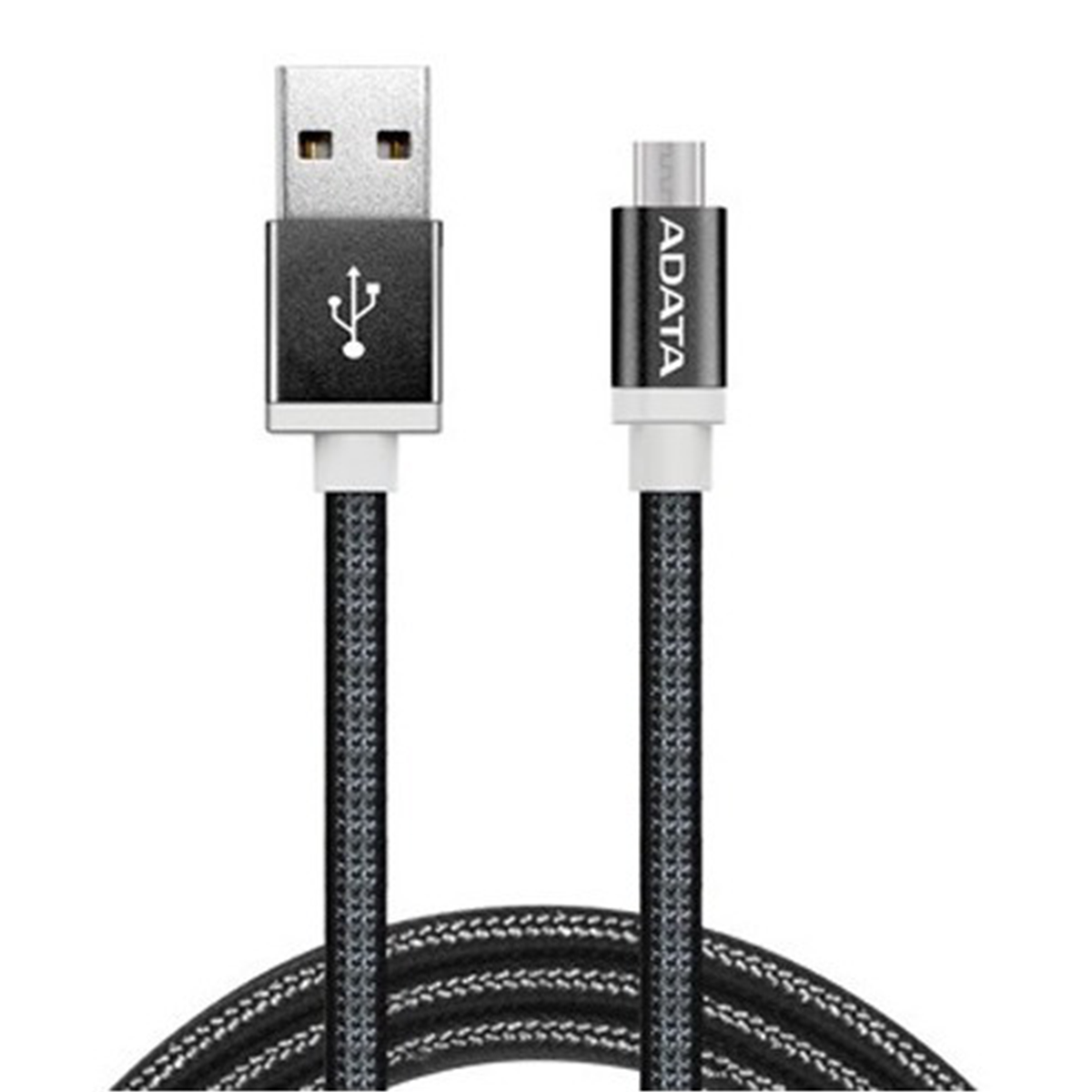 Cable Micro Usb Textil Adata Reversible 2.4a Negro