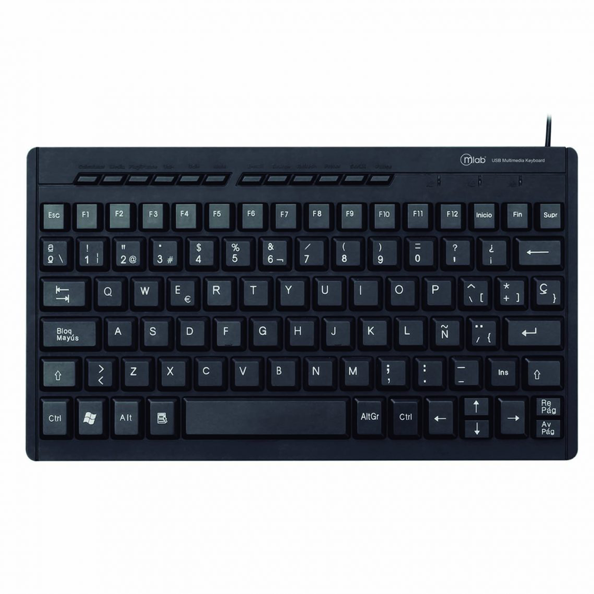 Teclado Microlab Micro Slim Square 250 Negro
