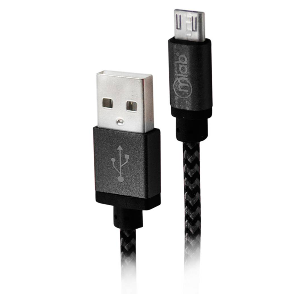 Cable Micro Usb Blindado Microlab Negro
