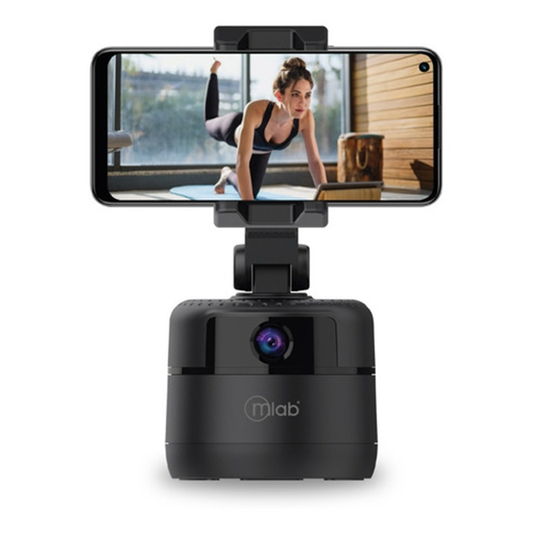 Camara Webcam Microlab 360 Tracking Con Mic 2k + Tripode Negro