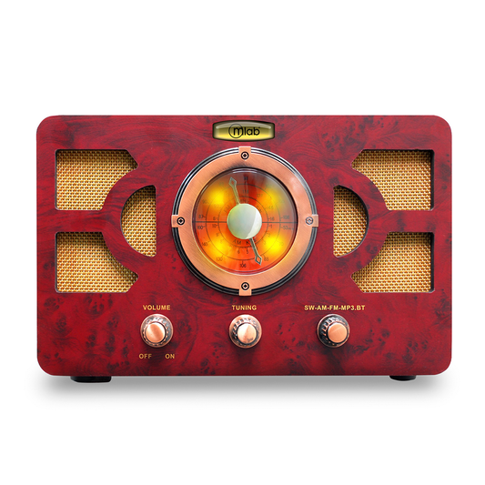 Radio Retro Wooden 1959 Mlab Bluetooth Fm Am Usb 9461 Cafe