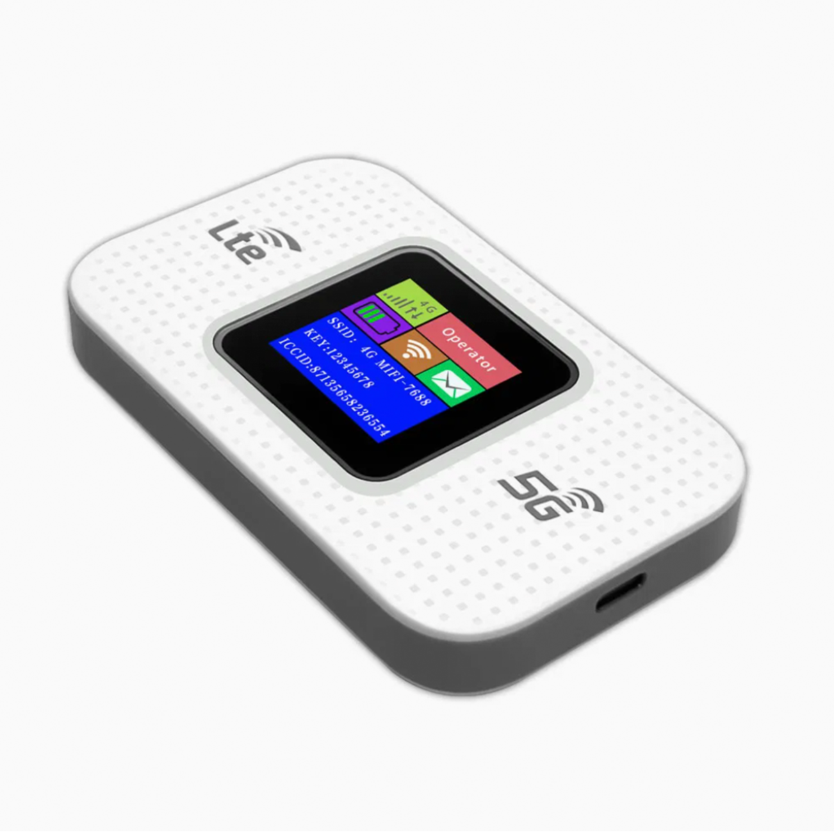 Modem Portatil Lte Mf680-e Pantalla Lcd Color Blanco