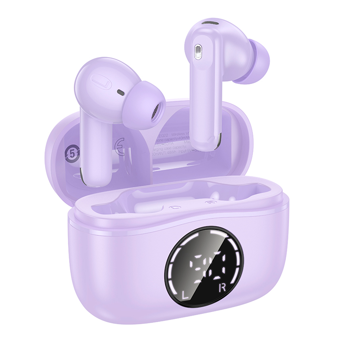 Audífonos In Ear Bluetooth Hoco Tws Eq22 Singer Anc Enc Morado