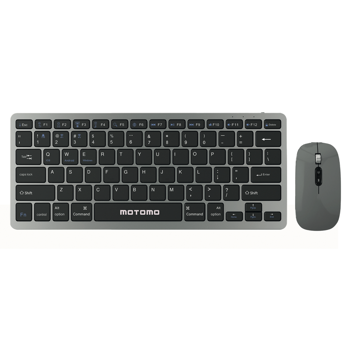 Kit Teclado + Mouse Inalámbrico Motomo Mo-b040 Negro