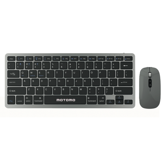 Kit Teclado + Mouse Inalámbrico Motomo Mo-b040 Negro