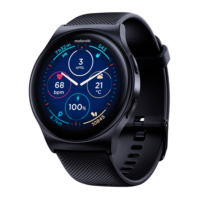 Smartwatch Motorola Moto Watch 120 negro con pantalla AMOLED