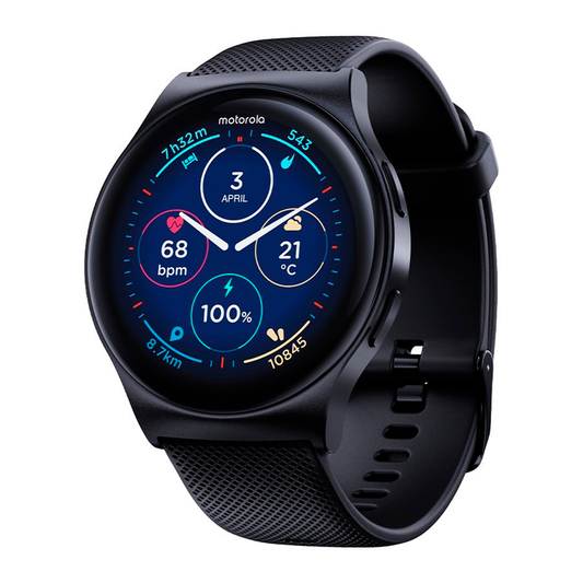 Smartwatch Motorola Moto Watch 120 negro con pantalla AMOLED