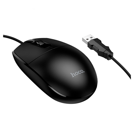 Mouse Con Cable Hoco Gm50 1000 Dpi Negro