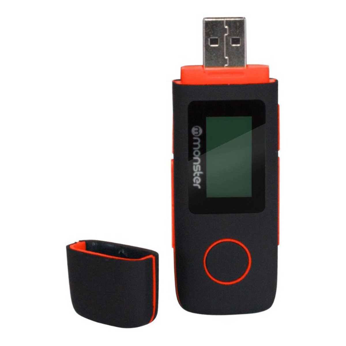 Reproductor Mp3 16 Gb Radio Fm Monster Negro Rojo