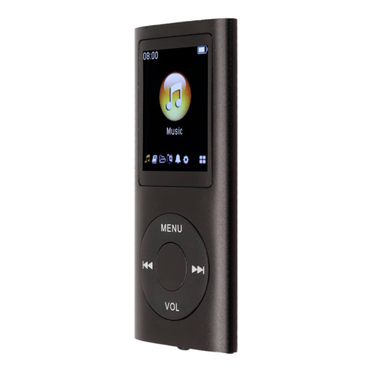 Reproductor Mp4 Bluetooth Pantalla Radio Fm + Audifonos Negro