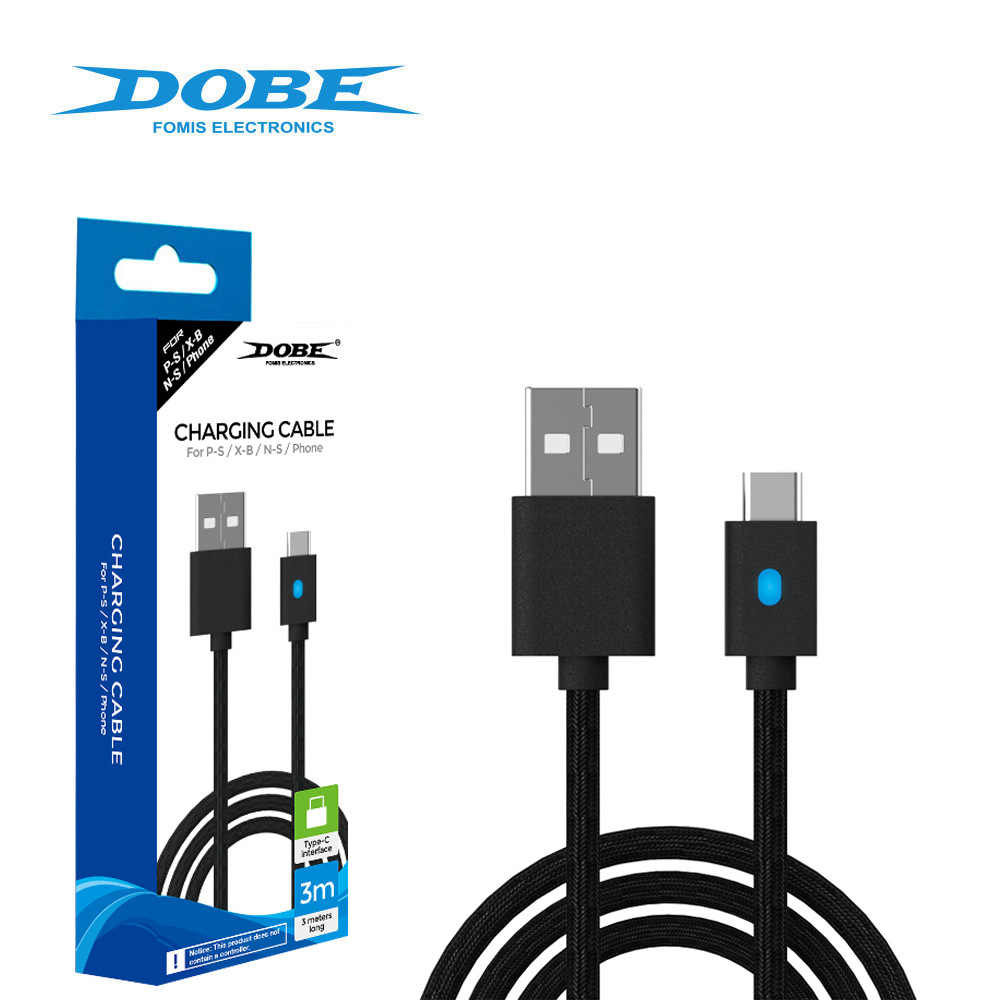 Cable Cargador Controles Ps5 Dobe 3 Metros Negro – imagen 2