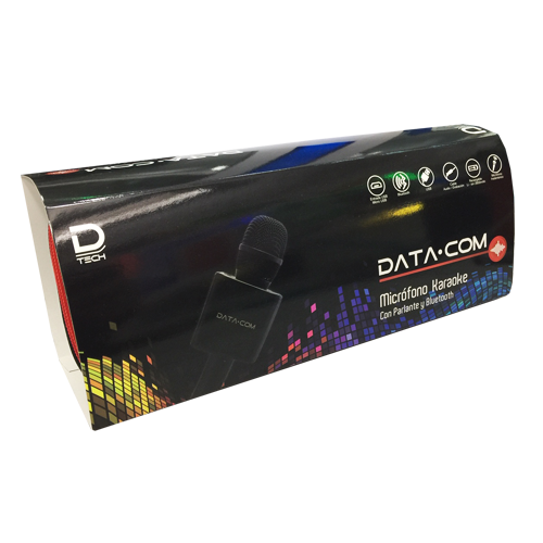 Microfono Karaoke Con Parlante Datacom Negro – imagen 4