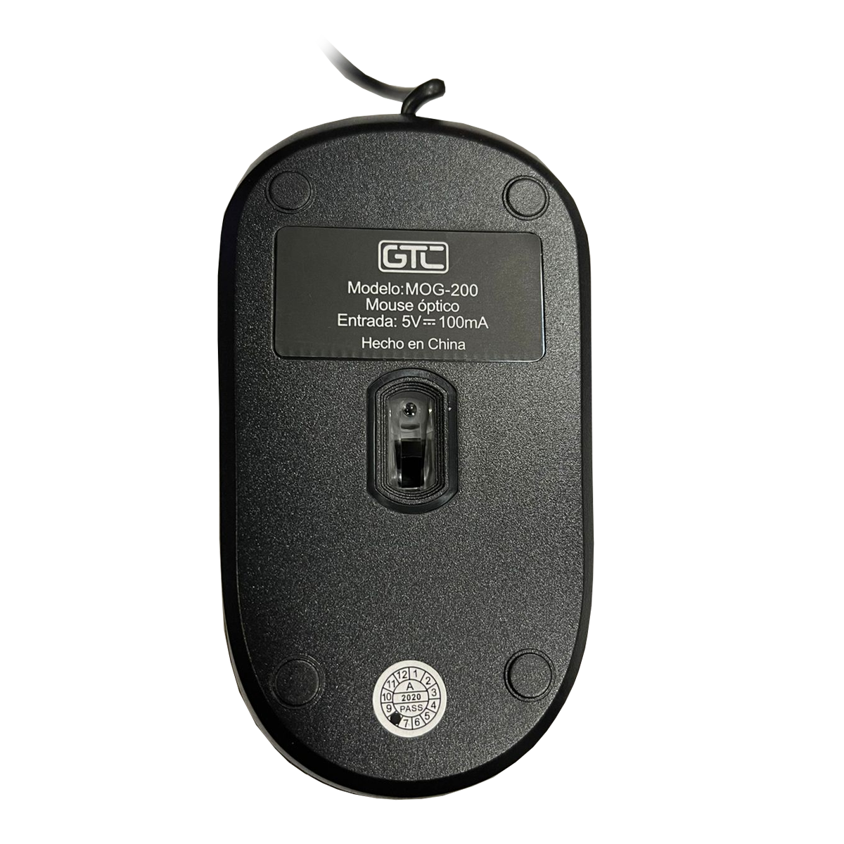 Mouse Optico Gtc Usb Mog-200 Amarillo – imagen 2