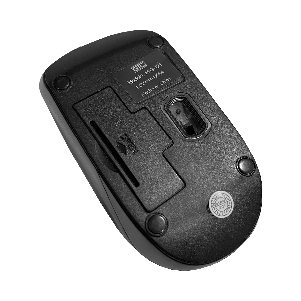 Mouse Inalámbrico Gtc MIG-121 1600dpi Negro – imagen 3