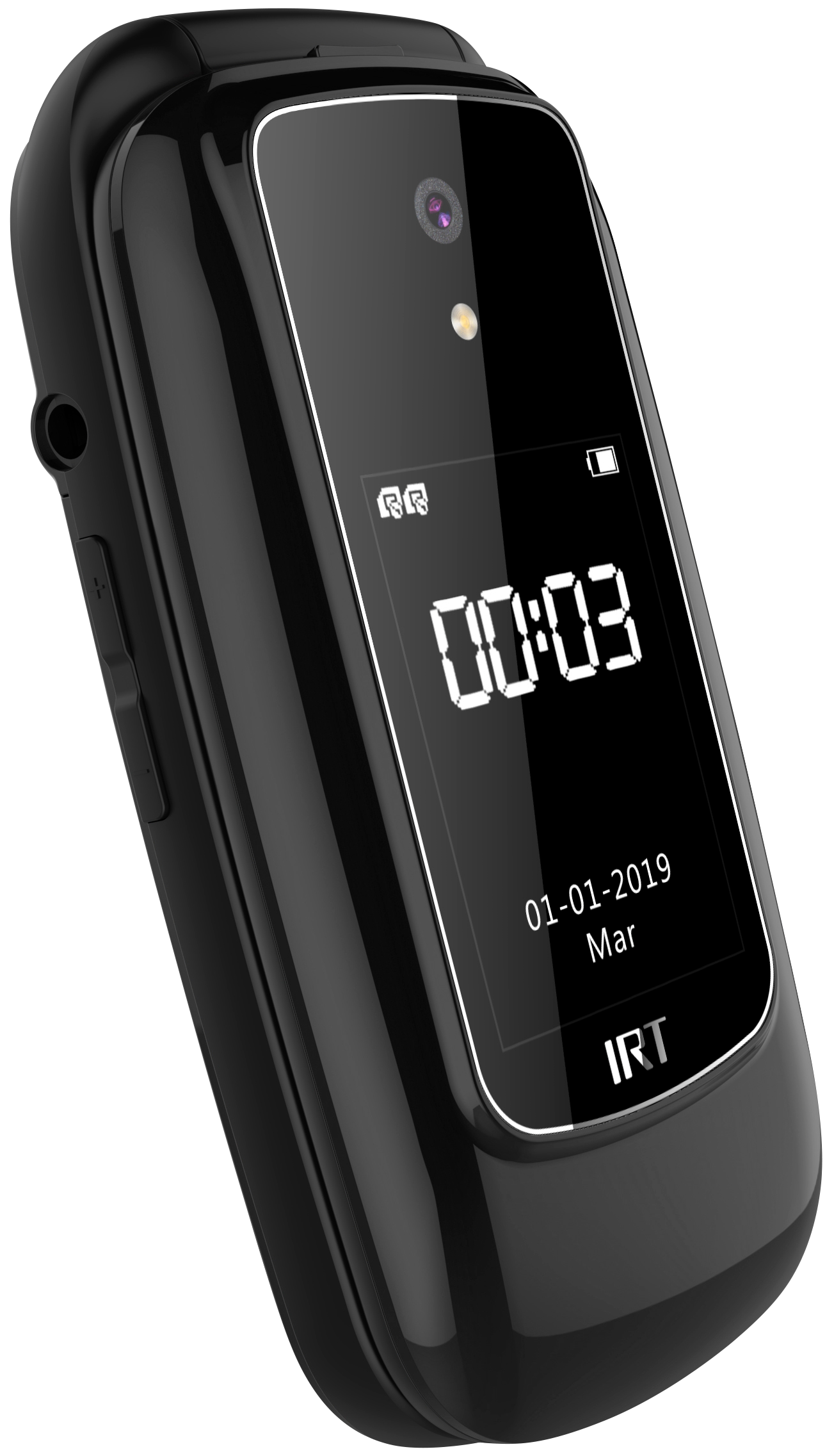 Celular Senior Adulto Mayor Irt 3G Clamshell Pantalla Negro – imagen 5