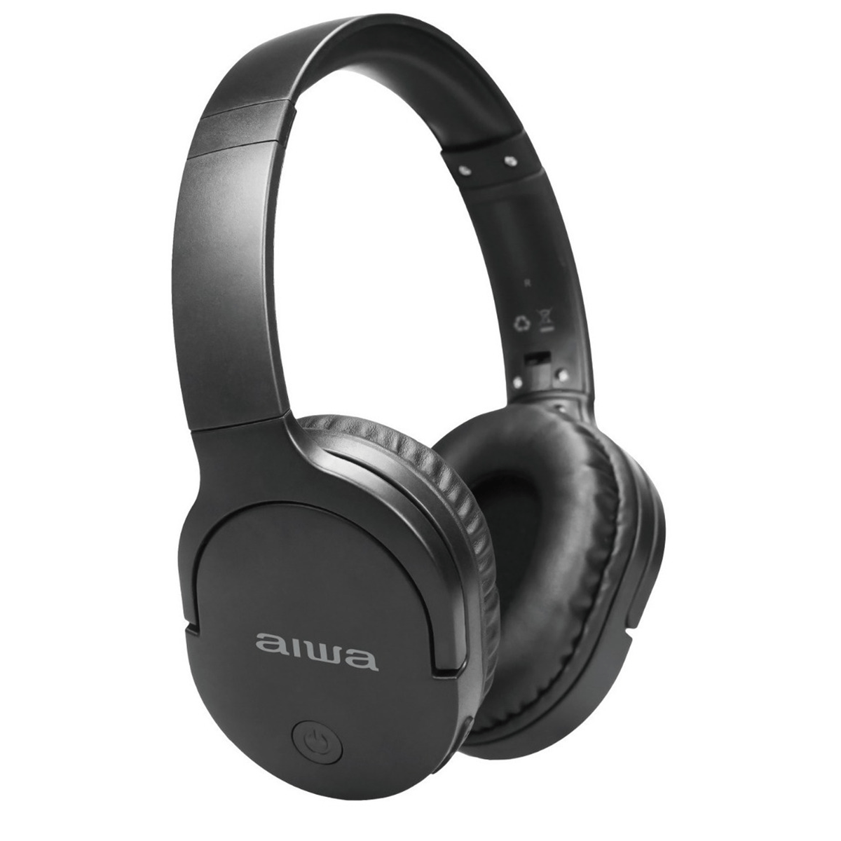 Audifonos Bluetooth Aiwa On-ear Micrófono Aux Aw-k11b Negro