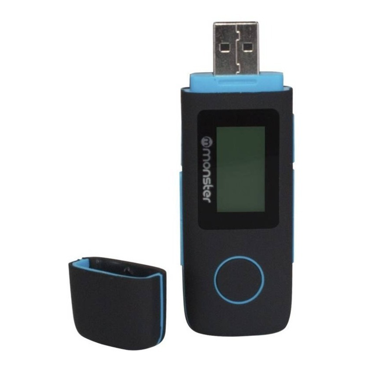 Reproductor Mp3 16 Gb Radio Fm Monster Negro Azul