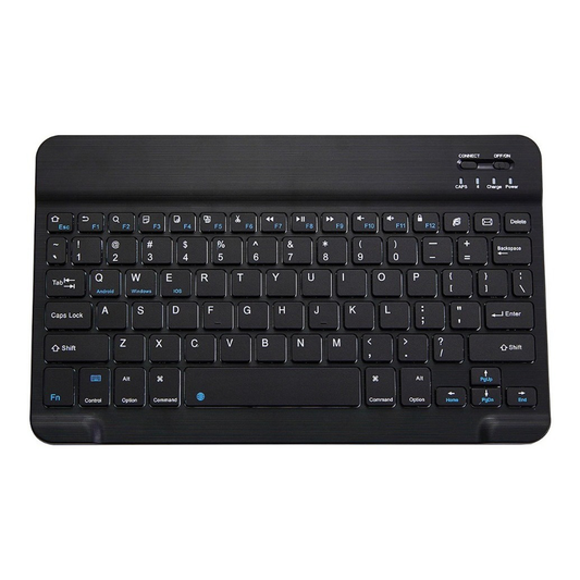 Teclado Bluetooth Recargable 10 Pulgadas Español Negro