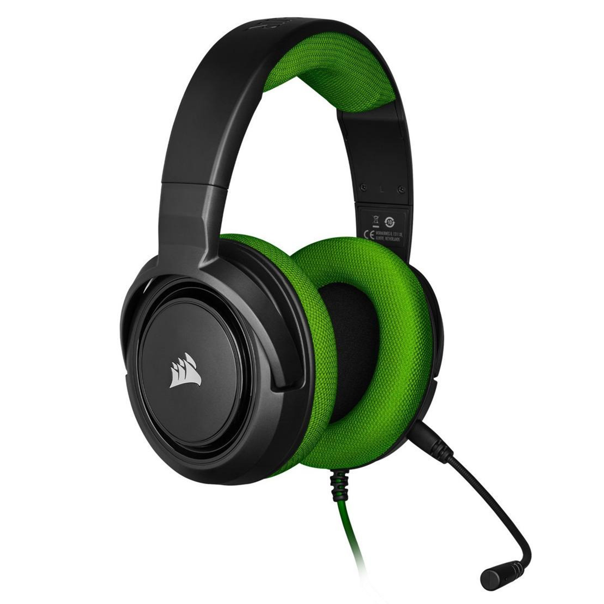 Audifonos Gamer Corsair Hs35 Pc Ps5 Xbox Switch Negro Verde