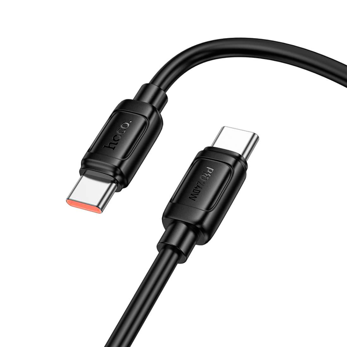 Cable Tipo C a Tipo C Hoco X115 1 Metro 240w Negro